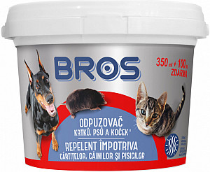 Bros - práškový odpuzovač krtků, psů a koček 350 ml
