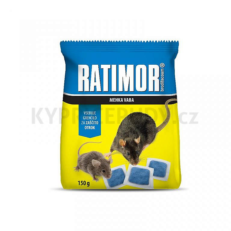 Ratimor Brodifacoum - měkká nástraha 150 g sáček