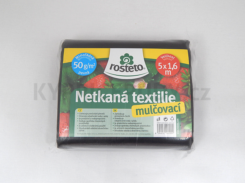 Netkaná textílie mulčovací černá 5x1,6m