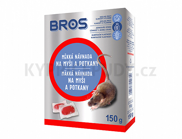 Bros - měkká návnada na myši a potkany 150 g