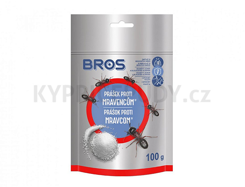 Bros - prášek proti mravencům - sáček 100 g