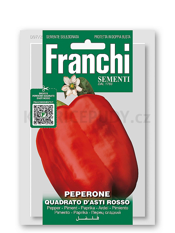 Paprika – QUADRATO D´ASTI ROSSO – semena