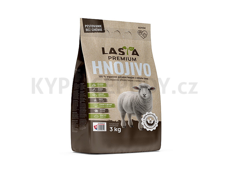 LASTA PREMIUM Organické hnojivo - 3kg