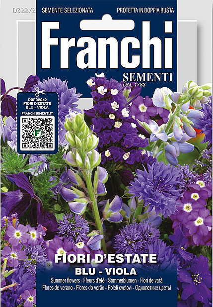 Letní modré květiny - směs