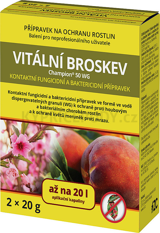 Vitální broskev 2x20g