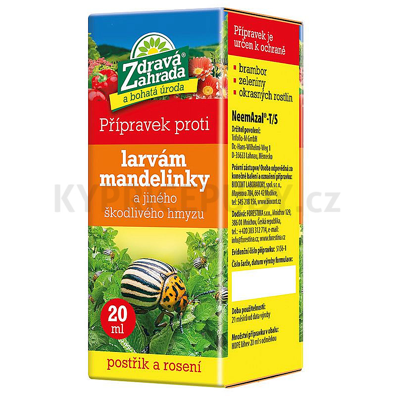Zdravá zahrada - Přípravek proti larvám mandelinky a jinému škodl. hmyzu 20 ml