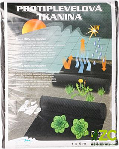 Tkaná textílie 90g černá 1x5m