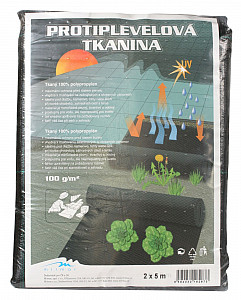 Tkaná textílie 90g černá 2x5m