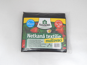 Netkaná textílie mulčovací černá 3x1,6m